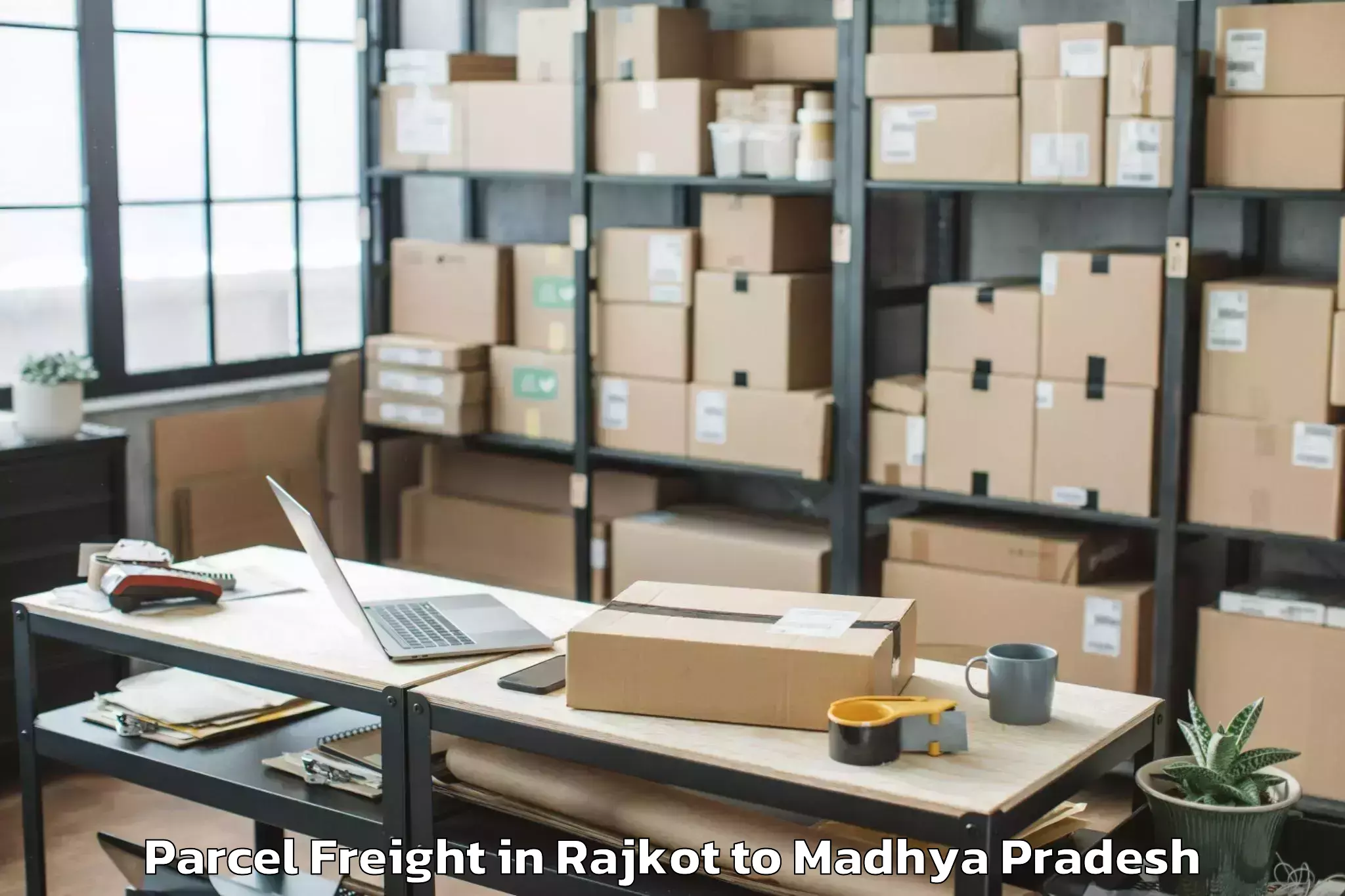 Book Rajkot to Malhargarh Parcel Freight Online